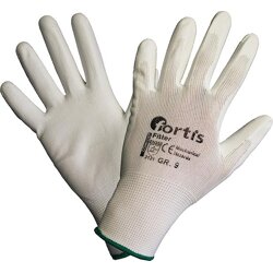 FORTIS Handsch.Fitter,PU/Nylon, GR. 7, weiß, F