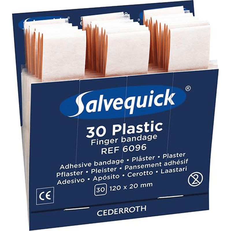 Salvequick Nachf. 6x30 Pfl. wasserabw. Fingerverb.