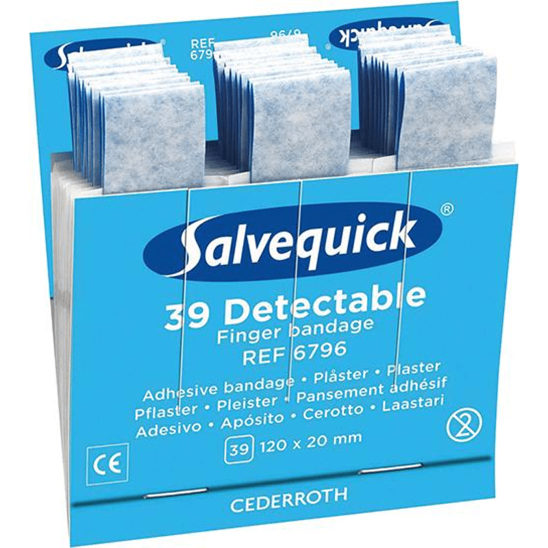 Produktbild von CEDERROTH Salvequick Fingerkuppen-Pflaster – Nachfüllpack, Extra Groß, 90 Stück