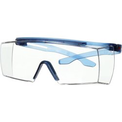 3M Überbriller SecureFit 3700, blauer Bügel, klare Scheibe