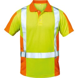 elysee® Warn-Poloshirt Zwolle Gr. M gelb/orange