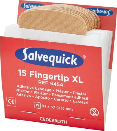Salvequick Nachfüllpackung Pflaster Fingerspitzen extra groß