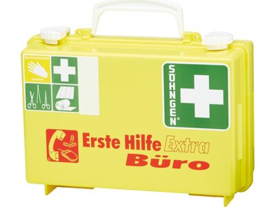 Söhngen® Erste-Hilfe-Koffer Extra Büro DIN 13157 gelb
