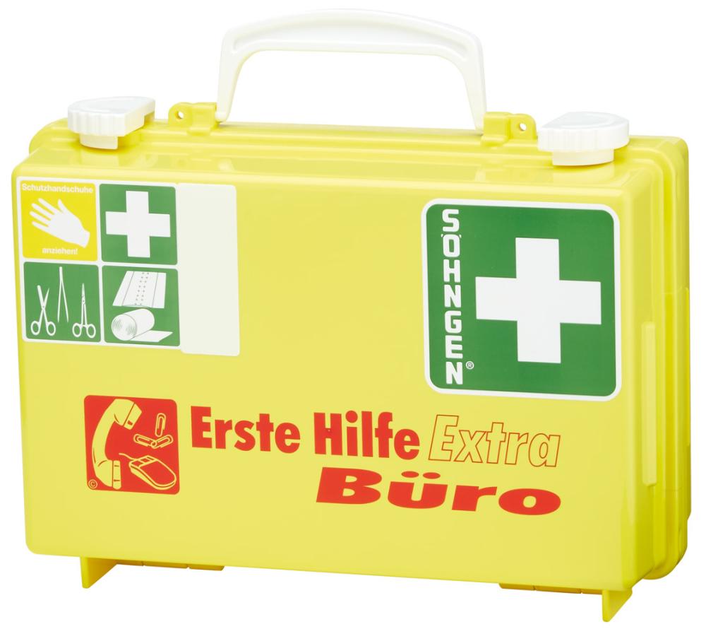 Erste-Hilfe-Koffer Extra Büro DIN 13157 gelb