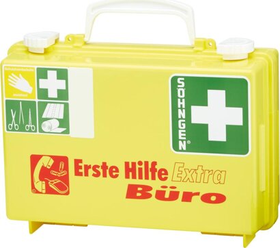 Erste-Hilfe-Koffer Extra Büro DIN 13157 gelb