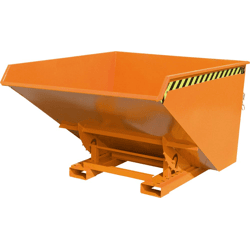 Bauer Kippbehälter mit Abrollsystem, Typ EXPO®, RAL 2000