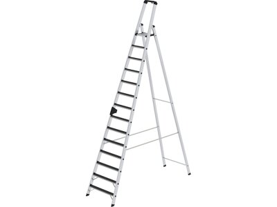 Stufen-Stehleiter, einseitig begehbar mit clip-step R13
