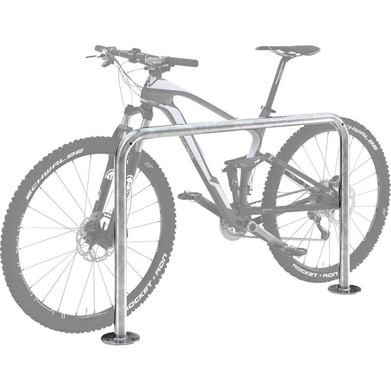 Fahrrad-Anlehnbügel 9100,L1000mm,Edelst,z.Auf