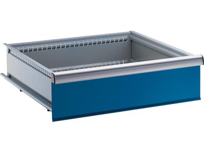 Schublade für Schrank-Modul 27x27 E, 75 kg Tragkraft, enzianblau