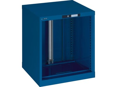 Schubladenschrank-Leergehäuse, 27x27 E, enzianblau