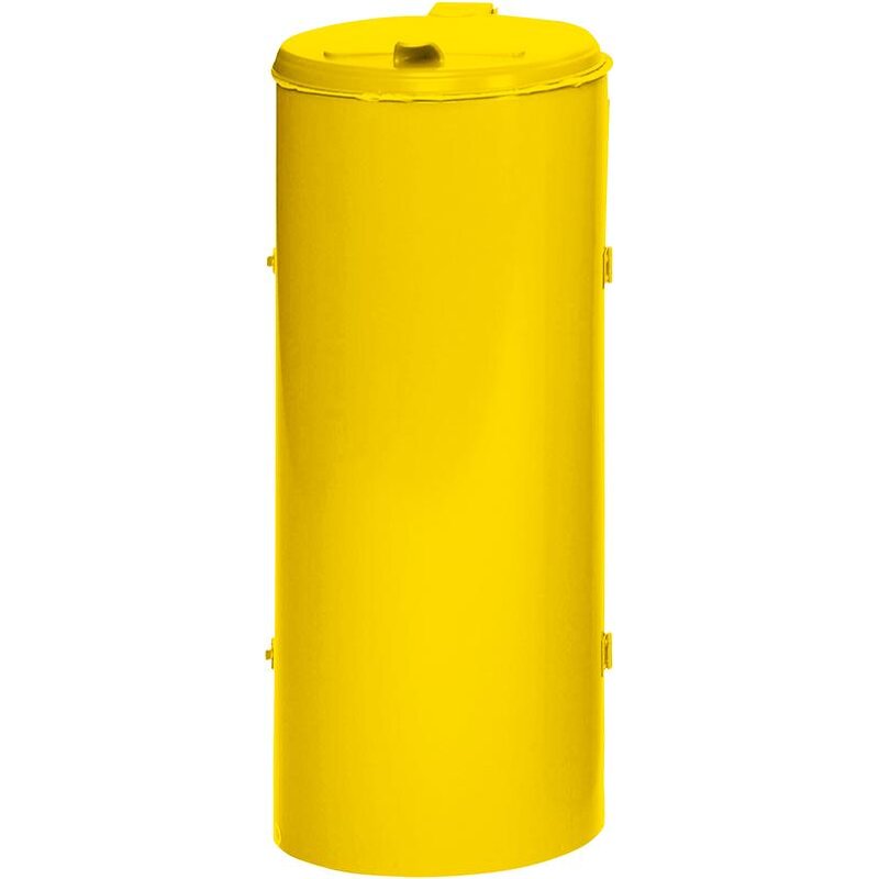 Abfallsammler mit Tür 120 l gelb H 900 mm