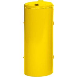VAR Abfallsammler mit Tür 120 l gelb H 900 mm