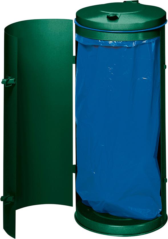 Abfallsammler RAL 6005 moosgrün für 120-Liter-Säcke