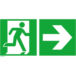 Rettungsschild Notausgang