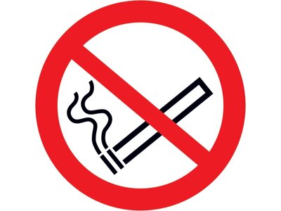 Verbotsschild Rauchen verboten