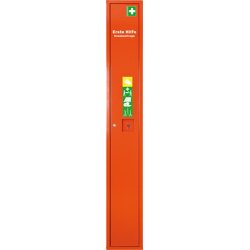 W. Söhngen Stehschrank Safe,gefüllt,m.ErsteHilfe-Trage,orange