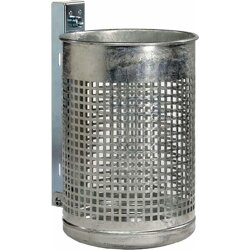Metallwerke Renner Abfallbehälter 50 l rund Gitter grau