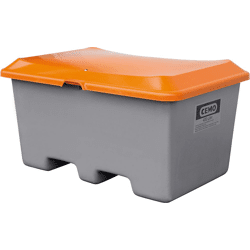 CEMO Streugut-Box, Behälter grau/Deckel orange