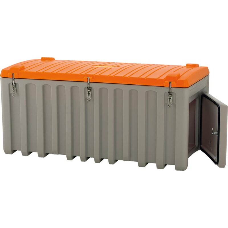 CEMbox 750 grau/orange 750 Ltr. mit Seitentür