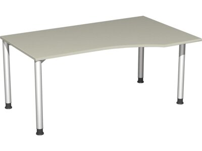 Schreibtisch 4-Fuß-Flex, 680–800x1800x800/1000 mm rechts