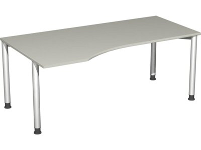 Schreibtisch 4-Fuß-Flex, 680–800x1800x800/1000 mm links