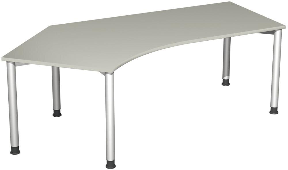 Schreibtisch 4-Fuß-Flex, 680–800x2166x800/1130 mm links, 135°