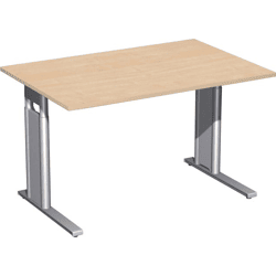 Schreibtisch C-Fuß Ahorn 1200x800/, 680-820