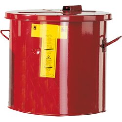 asecos Wasch u. Tauchbehälter Stahl pulverb. rot 30 L