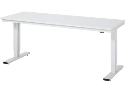 Werktisch, Serie adlatus 300, Melamin-Platte, Tiefe 800 mm