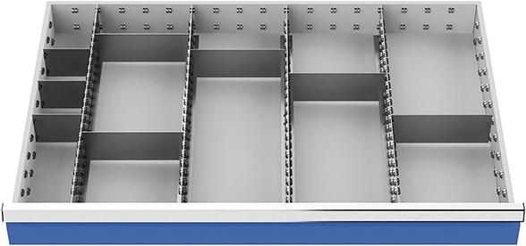 Metalleinteilung für Schubladen-Innenmaß 900 x 600 mm