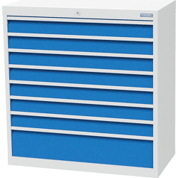 Bedrunka + Hirth Schubladenschrank T500 980 mm,  8 Sbl. VA