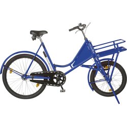 Lindner Spezialfahrräder Lastenfahrrad Classic blau mit Lastenträger