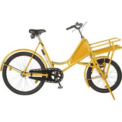 Lindner Spezialfahrräder Lastenfahrrad Classic gelb mit Lastenträger