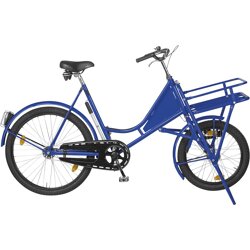 Lindner Spezialfahrräder Lastenfahrrad Classic blau, Schaltung mit Beleuchtung und La
