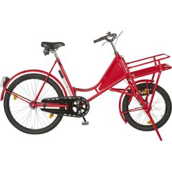 Lindner Spezialfahrräder Lastenfahrrad Classic rot, Schaltung mit Beleuchtung und Las