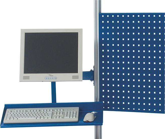 Schwenkarm f. Flachbildschirm und Tastatur f. Befestigungssatz f. Arbeitstische