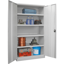 PAVOY Schwerlastschrank, ohne Trennwand, RAL 7035