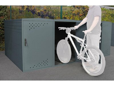 Fahrradgarage Bike Box 1G, mit Giebeldach