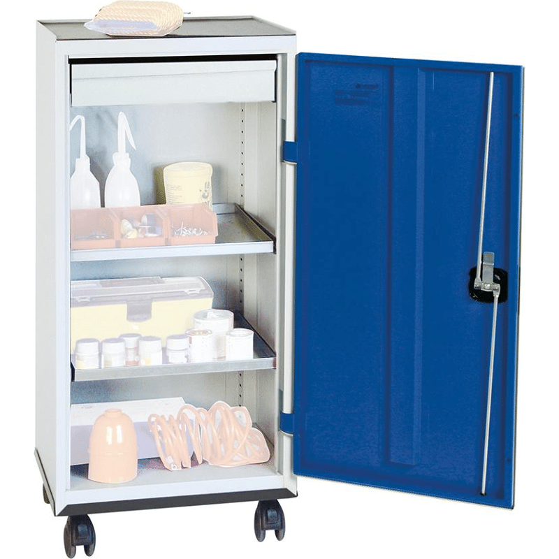 Werkzeug- und Materialschränke Serie 2000, fahrbar, 1 Schublade, 2 Fachböden