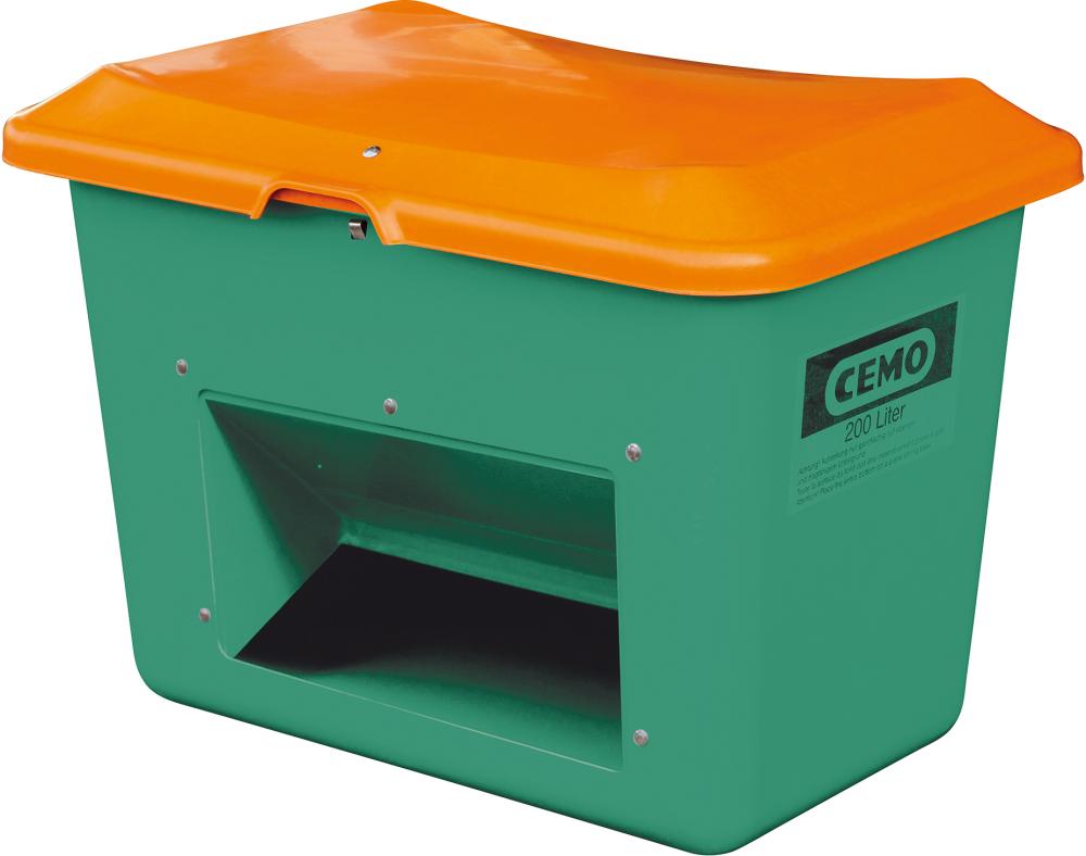Streugut-Box, Behälter grün/Deckel orange