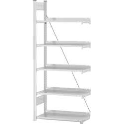 Büro-Anbausteckregal RAL 7035