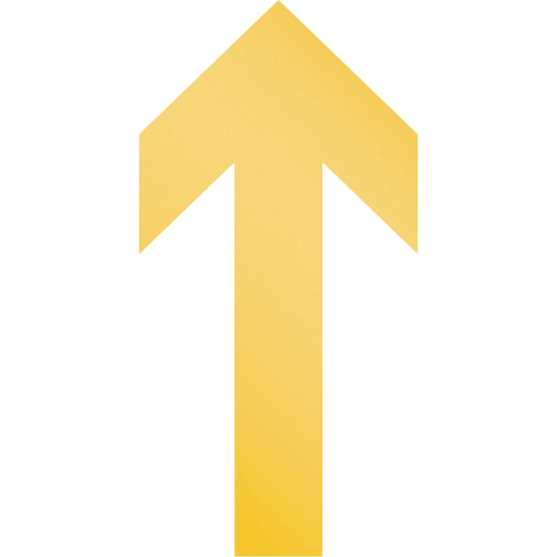 Bodenmarkierung "Pfeil" ablösbar,  10 Stück 100xca. 0,2x200