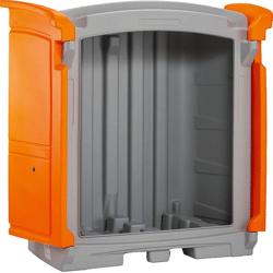 PE-Gefahrstoffdepot 220/2Gehäuse grau / Türen orange