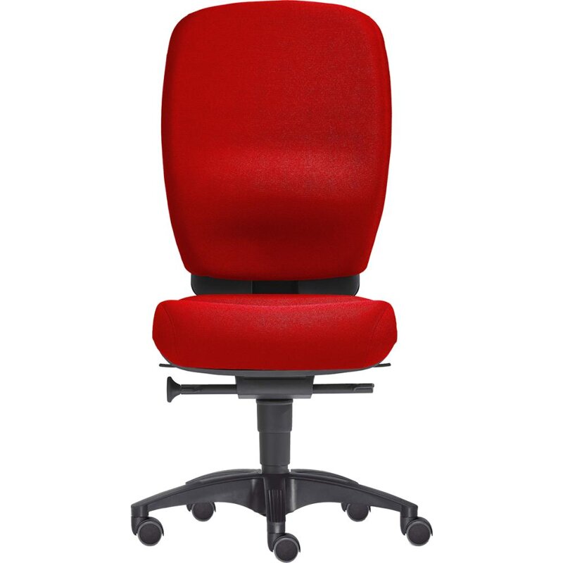 Bandscheibenstuhl OFFICE rot bis 120kg 100 % Polyester