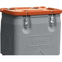 CEMO Mobil-Box 250 l Box grau / Deckel orange