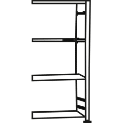 Großfachregal AR RAL7035 2000x1300x400 mm 150 kg
