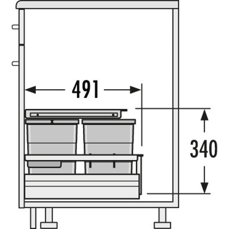 Abfallsammler 3620-51 Seperato-K