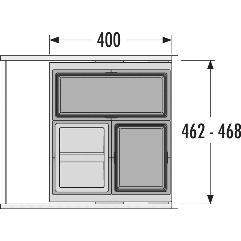 Abfalltrennsystem Cargo Synchro 500 44
