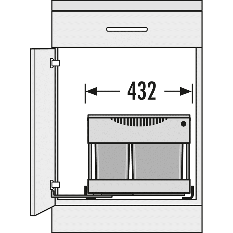 Abfalltrennsystem 3644821 RST-Plus 18/12