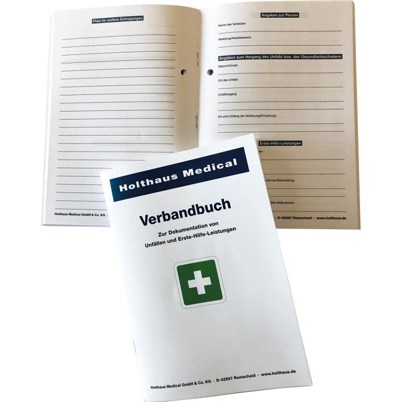 Holthaus Medical Erste-Hilfe-Verbandbuch, 1 St.